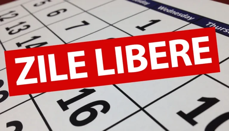zile libere legale in 2026
